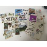 A collection of cigarette cards and Royal Airforce
