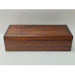 A mahogany instrument box, measuring approximately