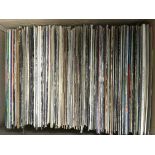Two boxes of various LPs and 12inch singles by var