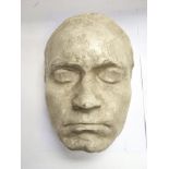 A plaster death mask, unattributed.