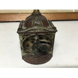 A Genuine rare Victorian cast iron money box with