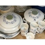 A Royal Doulton Galaxy pattern diner and coffee se