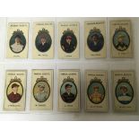 A set of ten Taddy cigarette cards each depicting
