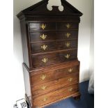 A George III mahogany chest on chest Tallboy with