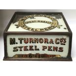 A vintage pen display for M Turner and Co.