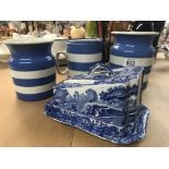 Three pieces of T G Green kitchen ware and a Copel