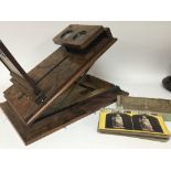 A Quality Victorian walnut 3D viewer with a quanti