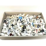 Large collection of various thimbles.