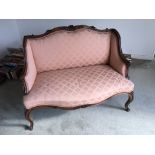 A Quality French style early 20th century two seat