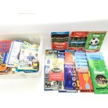 Large collection of various football programmes in