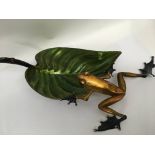 A limited edition Frogman bronze sculpture temptat