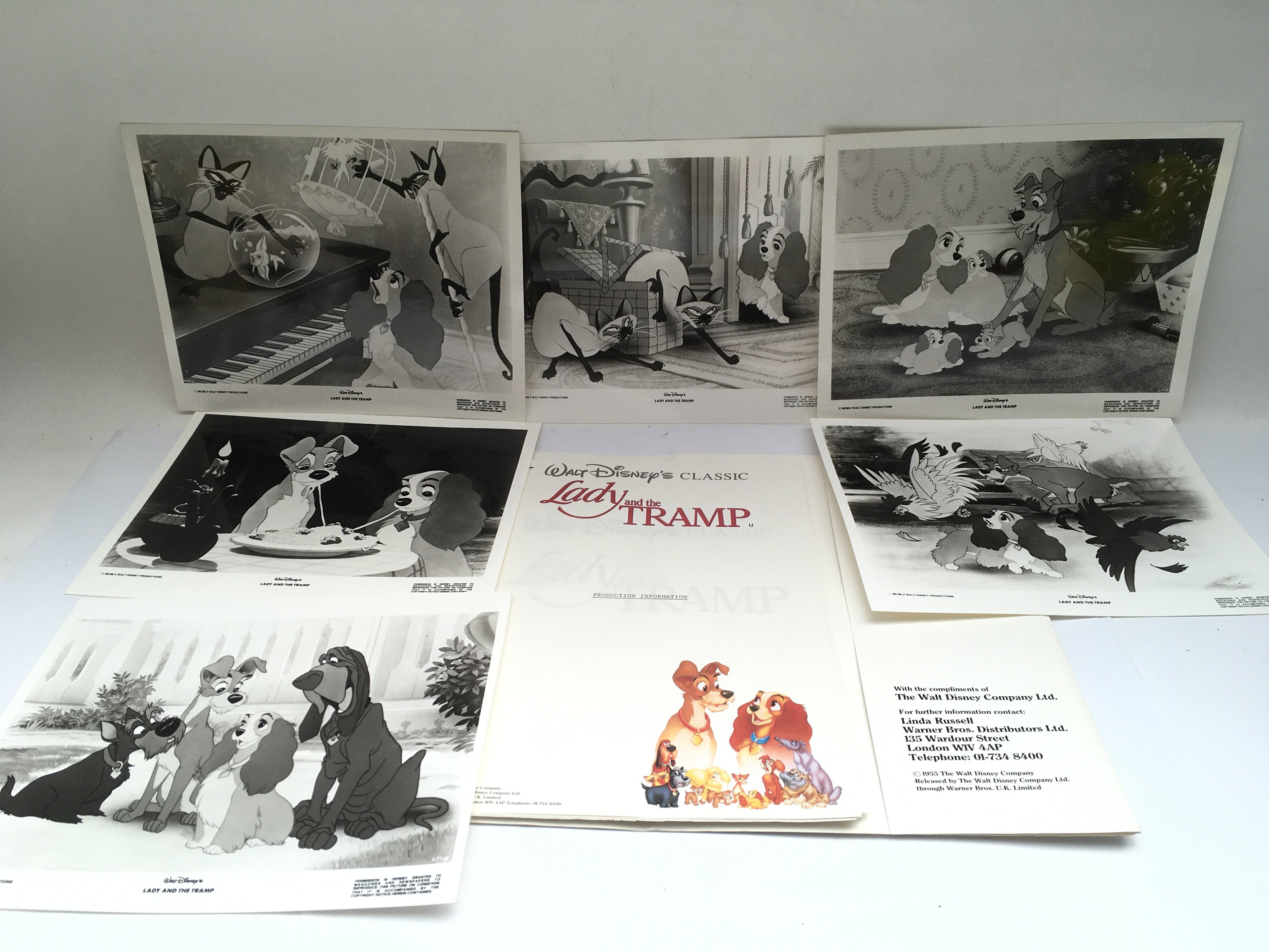 A press pack for Disney film 'Lady And The Tramp'