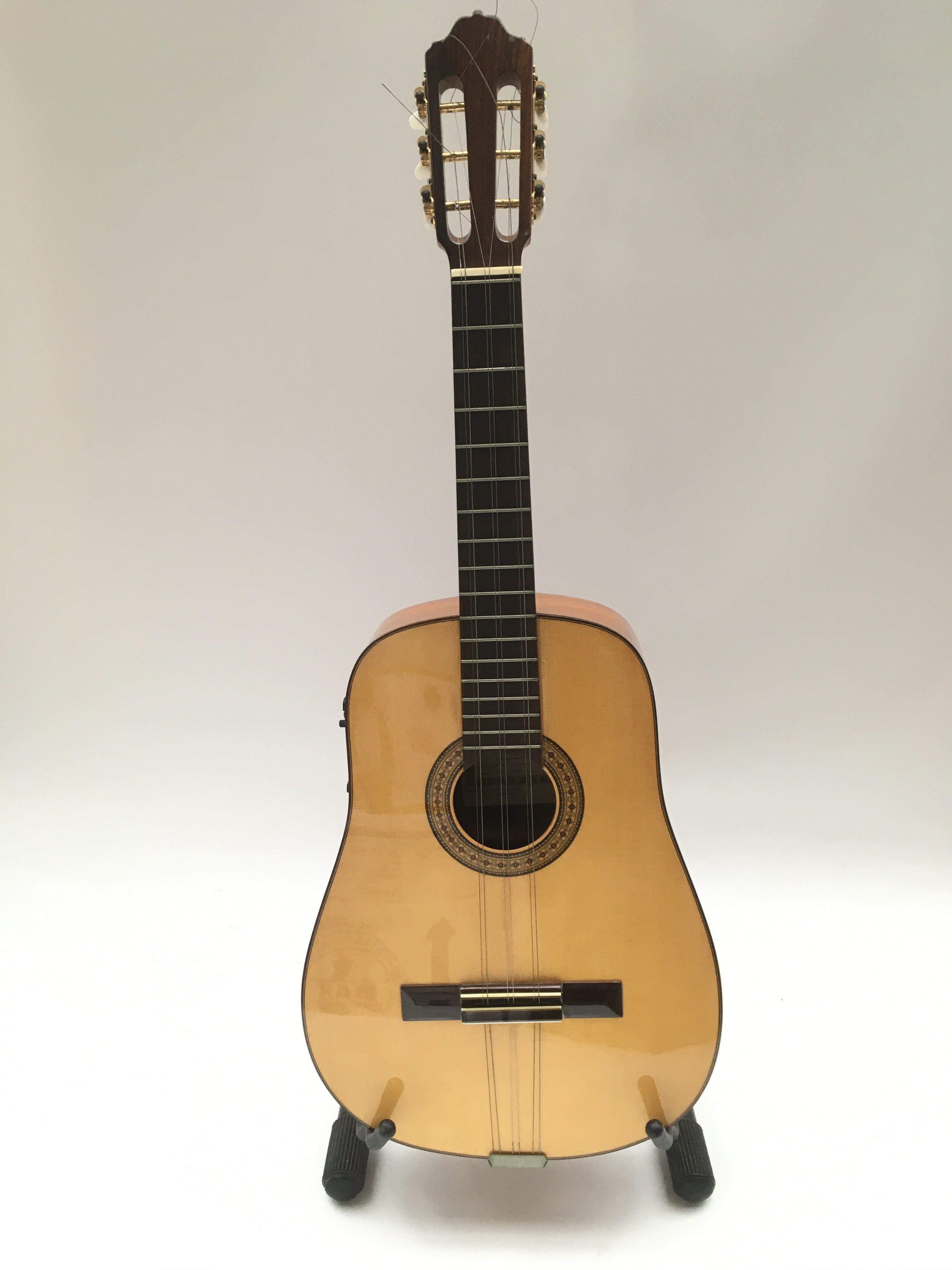 An Esteve Tres Cubano classical guitar fitted with