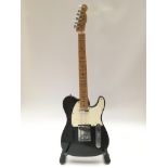 A circa 1982-85 USA Fender Telecaster in black wit