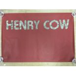 Two vintage band posters, one for Henry Cow, appro