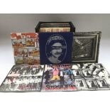 A record case of punk and post punk 7inch singles