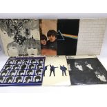 A collection of five Beatles LPs and two by Pink F