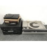 A Pioneer CLD 2950 laser disc player with remote c