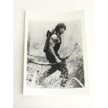 A signed Sylvester Stallone photographic print, ap