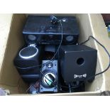 Two boxes of hi fi equipment comprising various mi