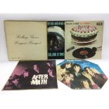 Five Rolling Stones LPs including a stereo pressin