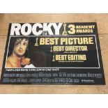 A UK quad film poster for 'Rocky' starring Sylvest