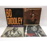 Four rhythm and blues LPs comprising two by Bo Did