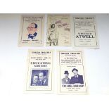 Five vintage Southend Odeon theatre programs for v