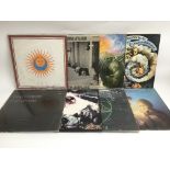 A collection of prog and psych rock LPs by various