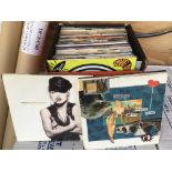 A record case of 7inch singles by various artists