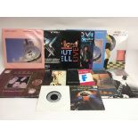 A collection of mainly rock LPs and 12inch singles