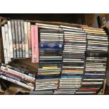 A collection of mainly jazz CDs together with DVDs