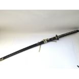 A signed David Carradine replica Katana sword simi