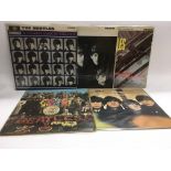 Five early pressings of Beatles LPs comprising 'Sg