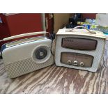 Two radios comprising a vintage Decca and a reprod