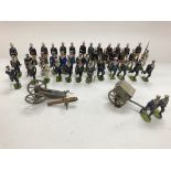 A Collection of Playworn Lead Soldiers including S