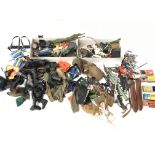 A lot containing various action man accessories an