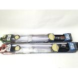 A pair of Star Wars ultimate FX lightsabers. Darth