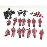 14 G.I.Joe crimson guard figures with helmets - gu
