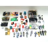 A collection of various figures and accessories in