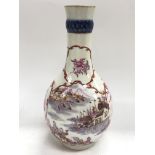 A Chinese bottle vase with decoration of tradition