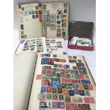 Albums of stamps as well as a quantity of loose st