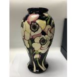 A Moorcroft vase decorated in the Anemone blush pa