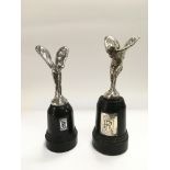 Two Spirit Of Ecstasy Rolls Royce car mascots rais