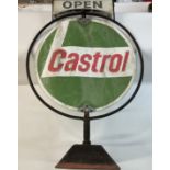 A large vintage Castrol oil sign. Approximately 40 inches tall.