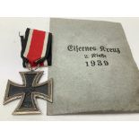 3rd Reich iron cross 2nd class EKII. The medal is