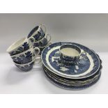 A small collection of blue and white china items i