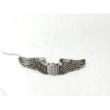 A solid silver WW2 B-29 pilots wings. Theatre made