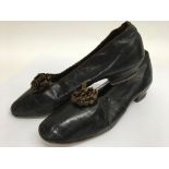 A pair of Victorian leather child's shoes