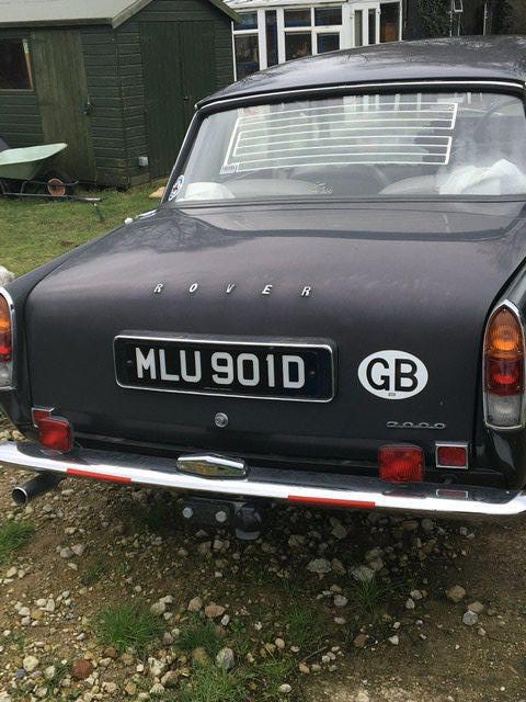 A Classic Motor car. A Rover 2000 Saloon Registrat - Image 2 of 6